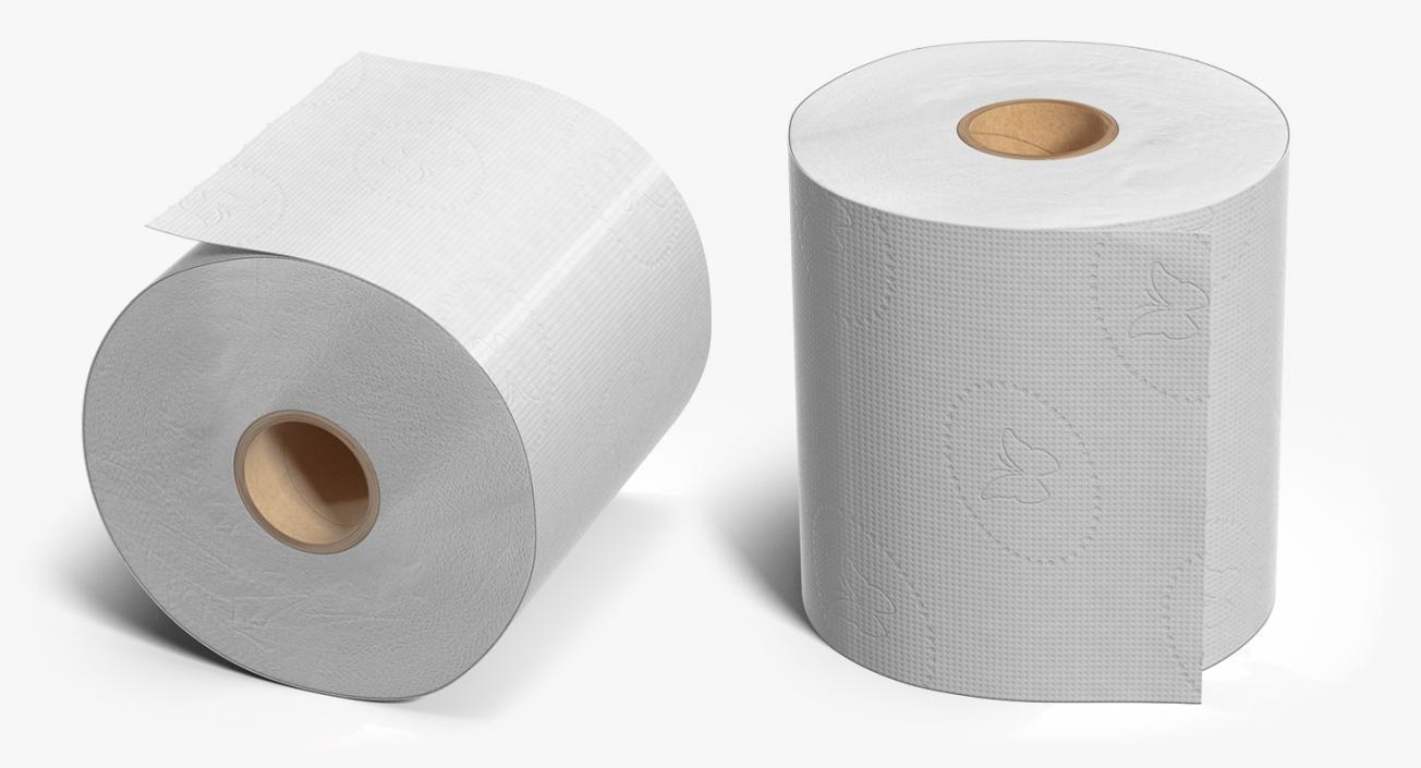 3D model Toilet Paper Holder with Paper