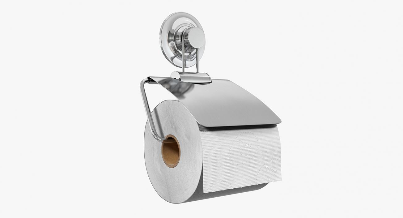 3D model Toilet Paper Holder with Paper