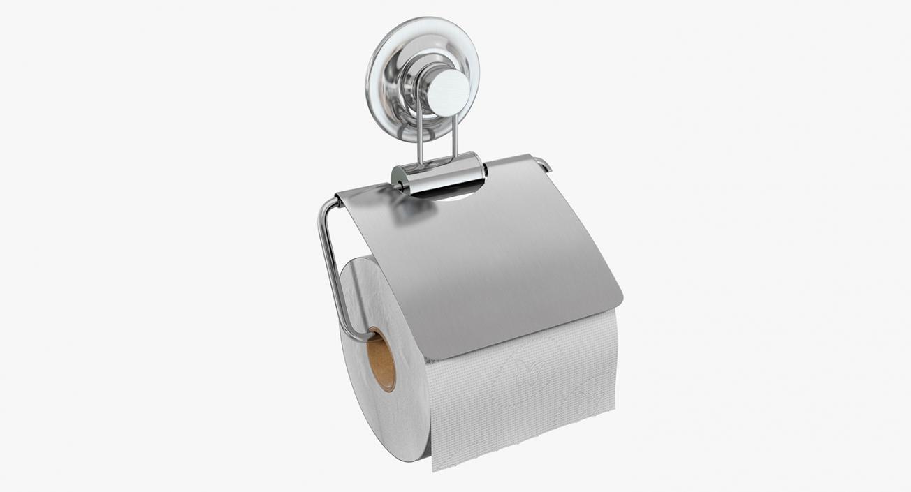 3D model Toilet Paper Holder with Paper