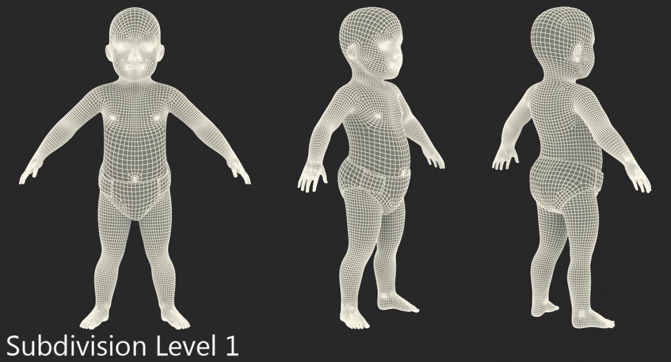 Small Baby Boy 3D model