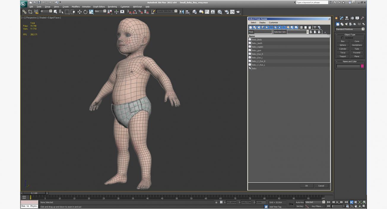 Small Baby Boy 3D model