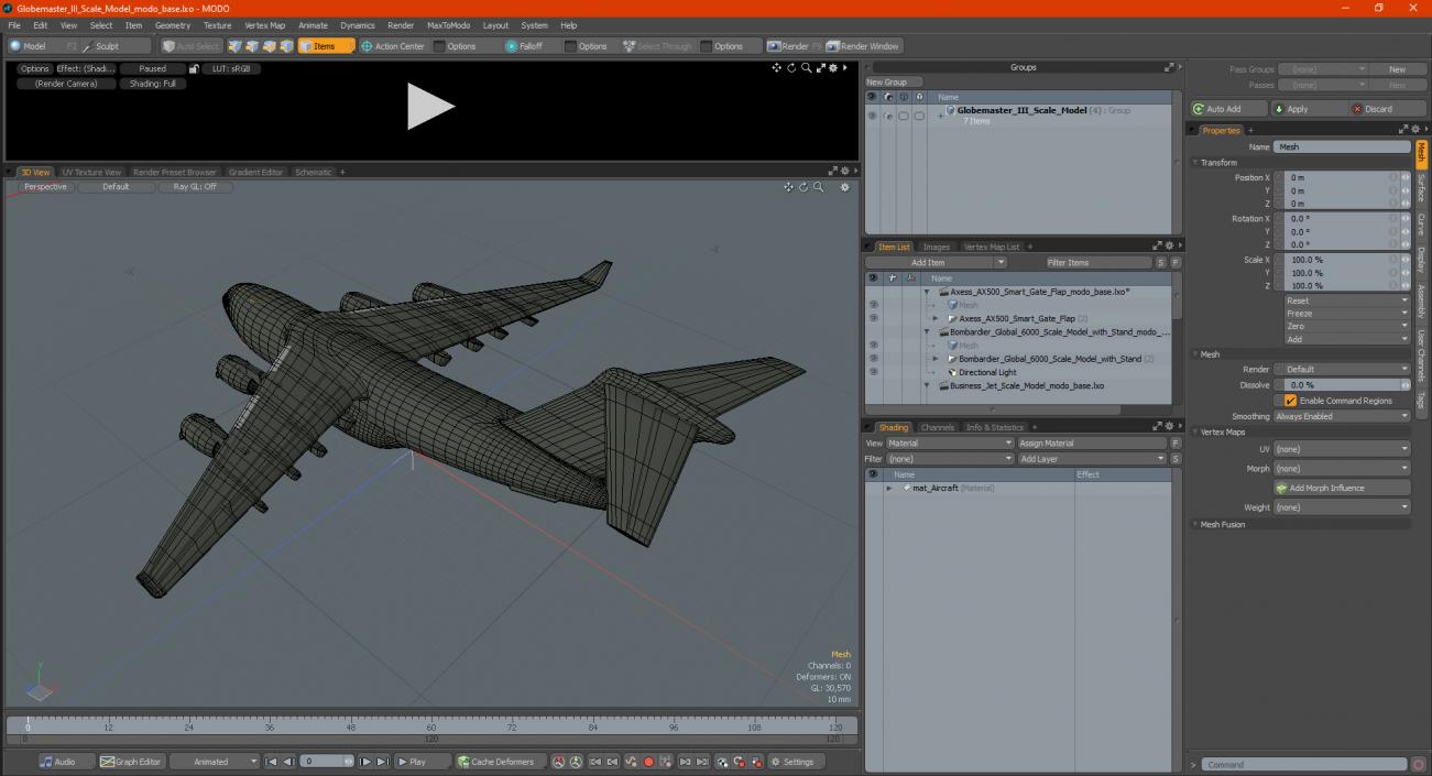 3D Globemaster III Scale