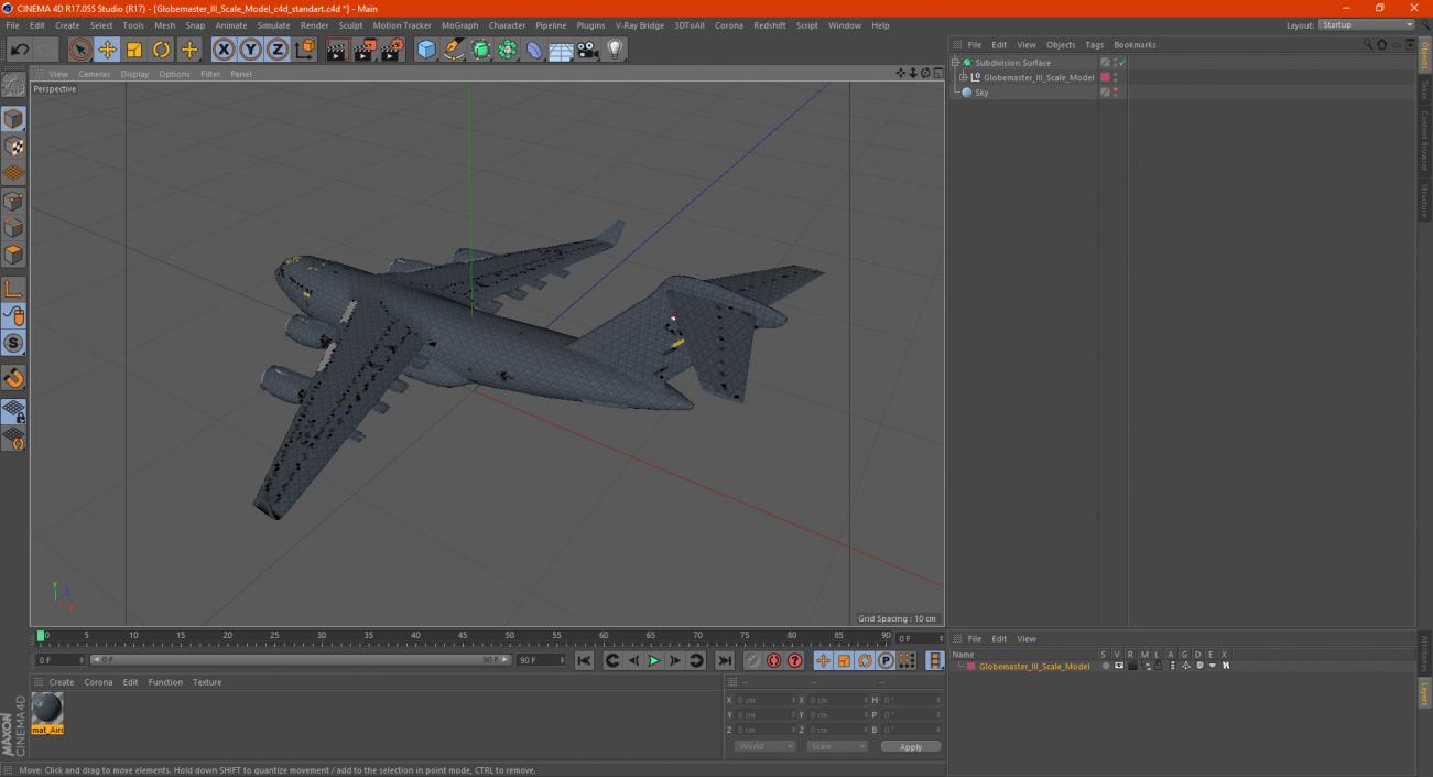 3D Globemaster III Scale