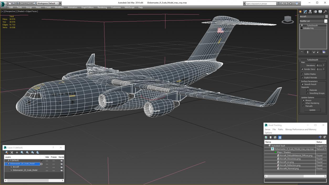 3D Globemaster III Scale