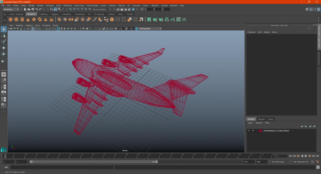 3D Globemaster III Scale