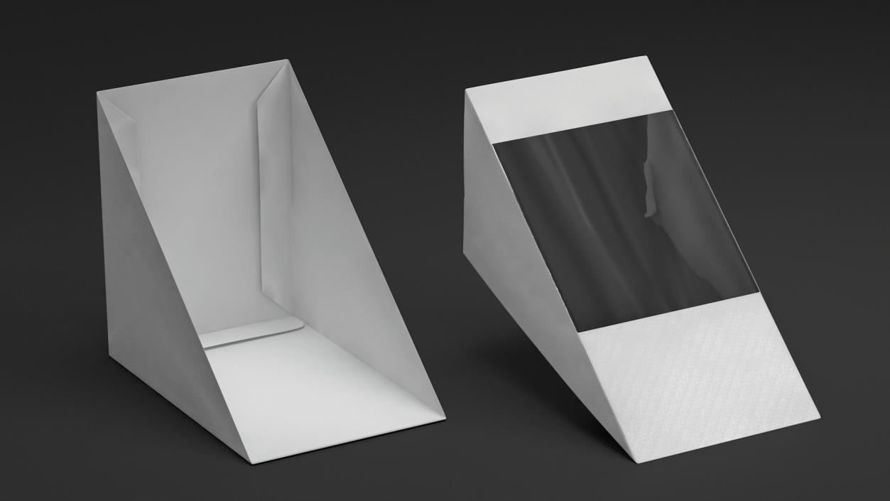 3D model White Paper Large Sandwich Box