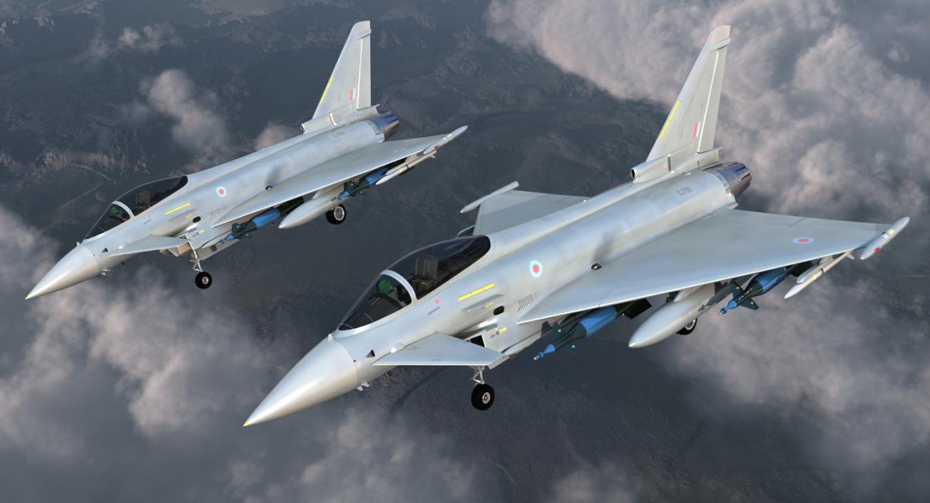 Multirole Fighter Eurofighter Typhoon 3D