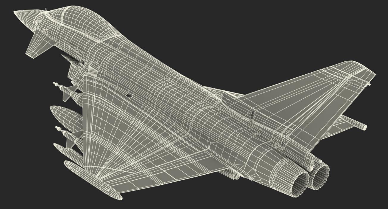 Multirole Fighter Eurofighter Typhoon 3D