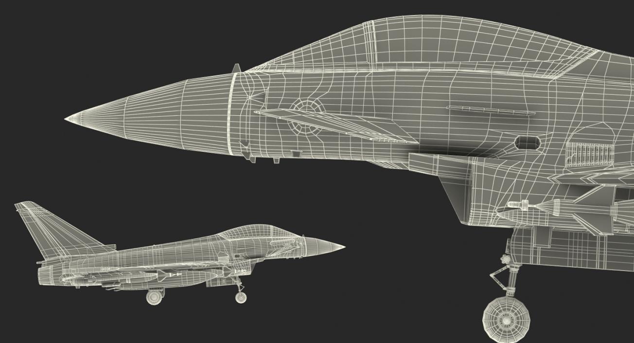 Multirole Fighter Eurofighter Typhoon 3D