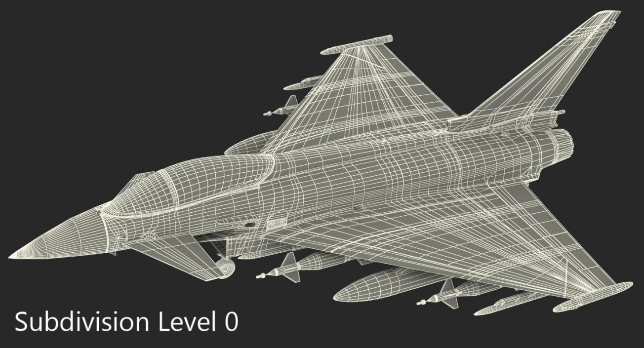 Multirole Fighter Eurofighter Typhoon 3D