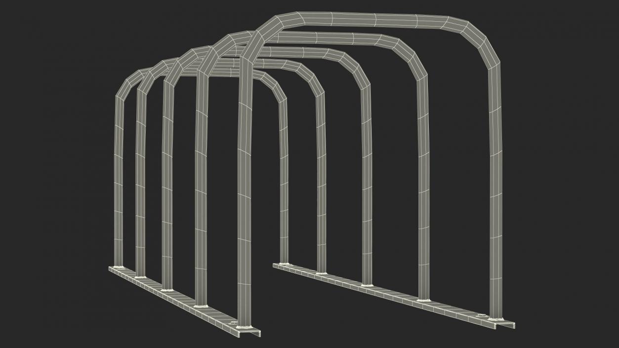 3D Metal Bicycle Rack model