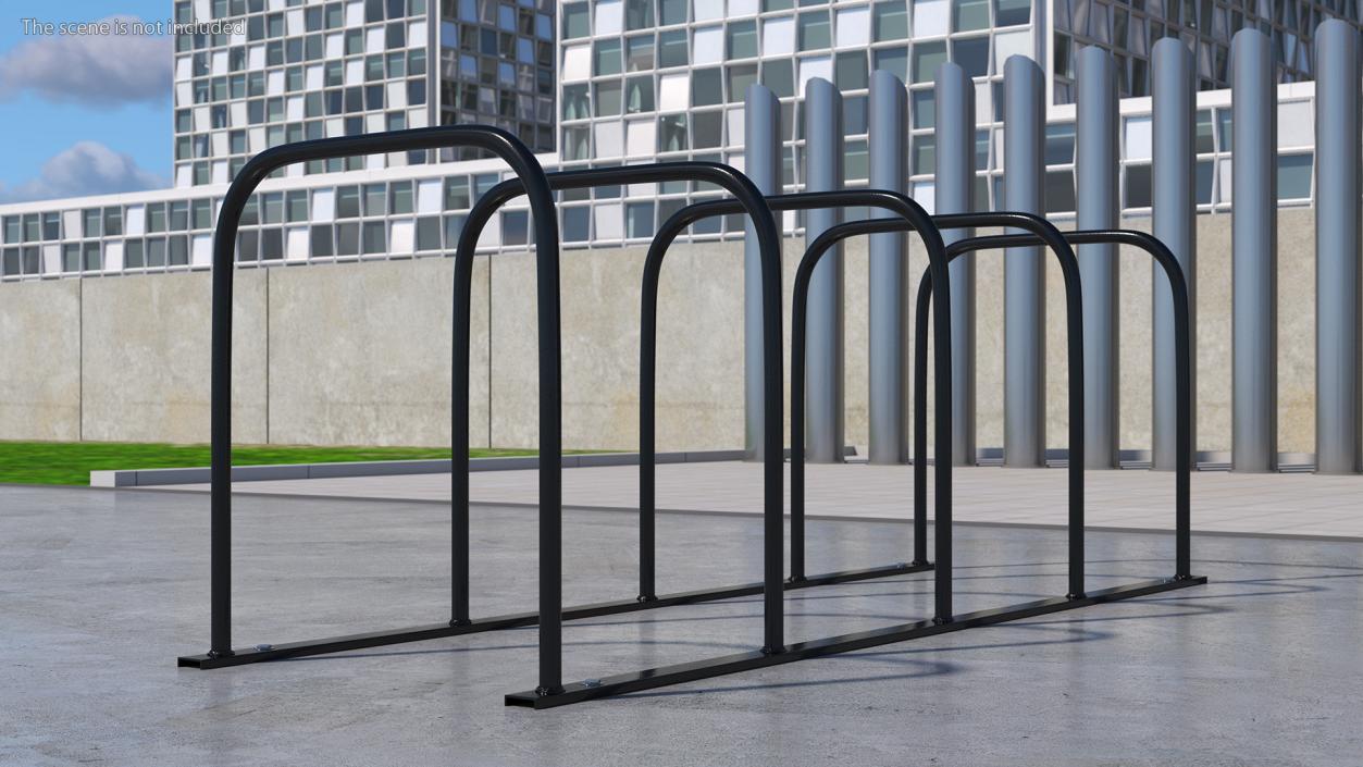 3D Metal Bicycle Rack model