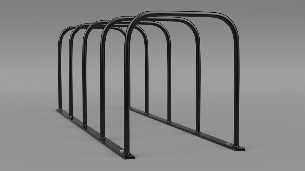 3D Metal Bicycle Rack model