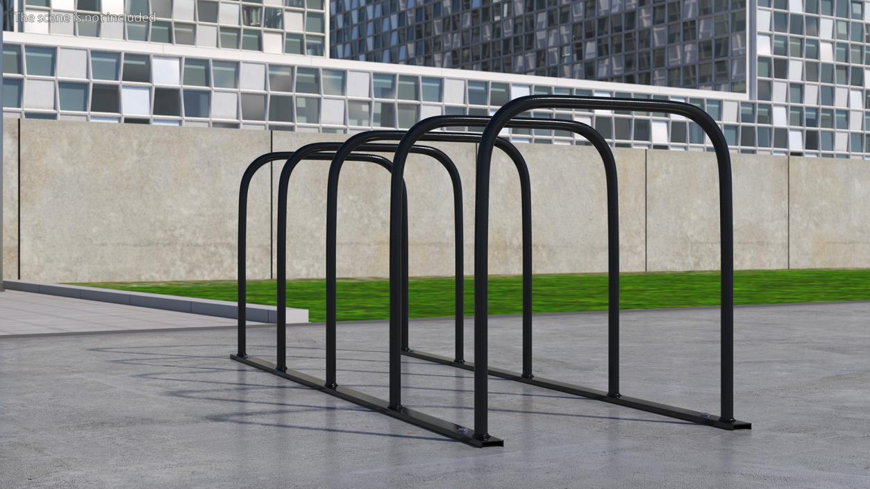 3D Metal Bicycle Rack model