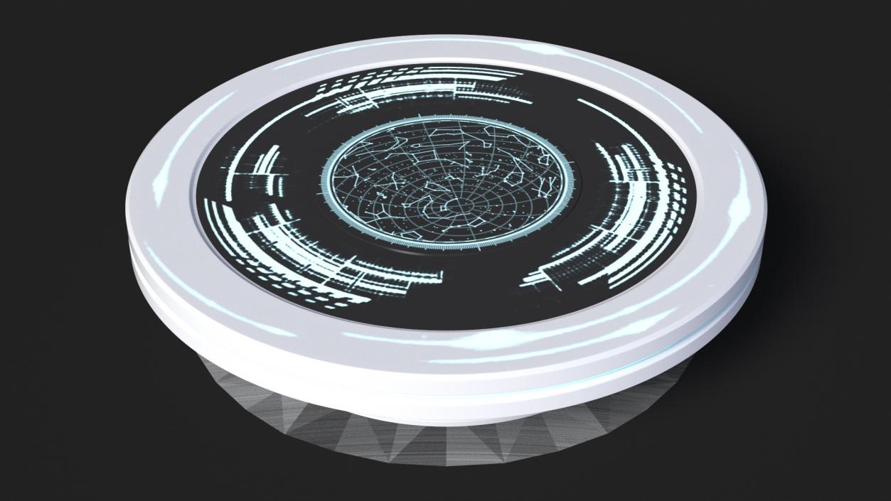 Futuristic Holographic Display Platform 3D model