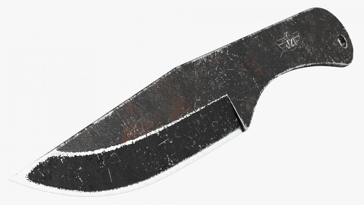 Fling Throwing Knife Old 3D model