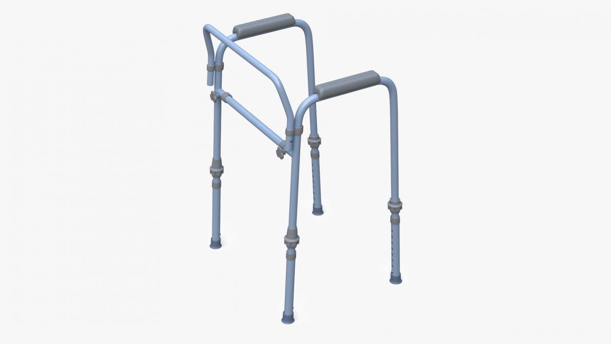 3D model Older Woman with a Walker