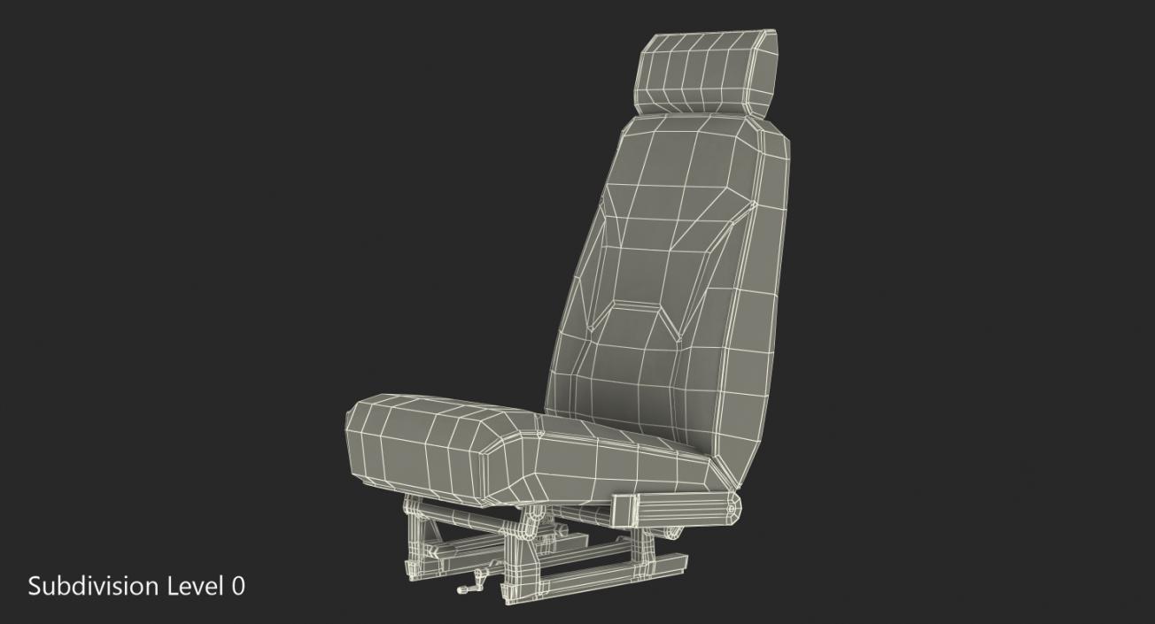 3D model Light Airplane Pilot Seat