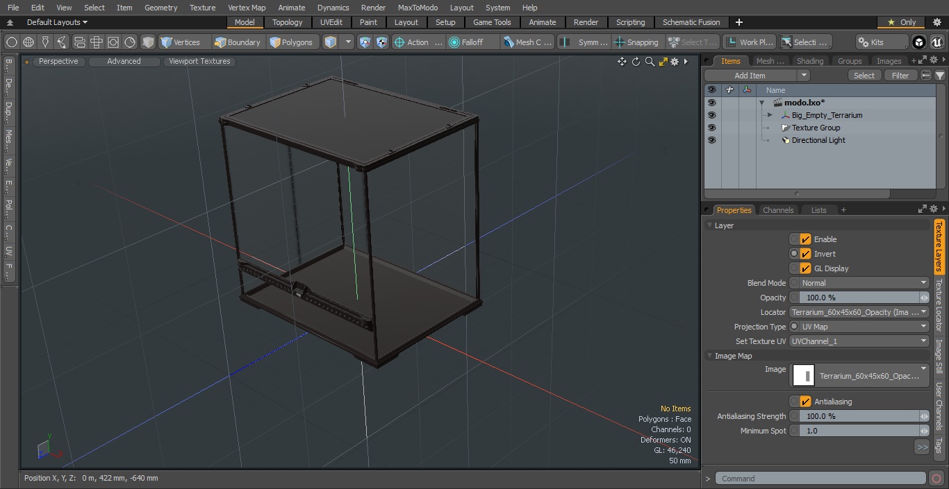 Big Empty Terrarium 3D model