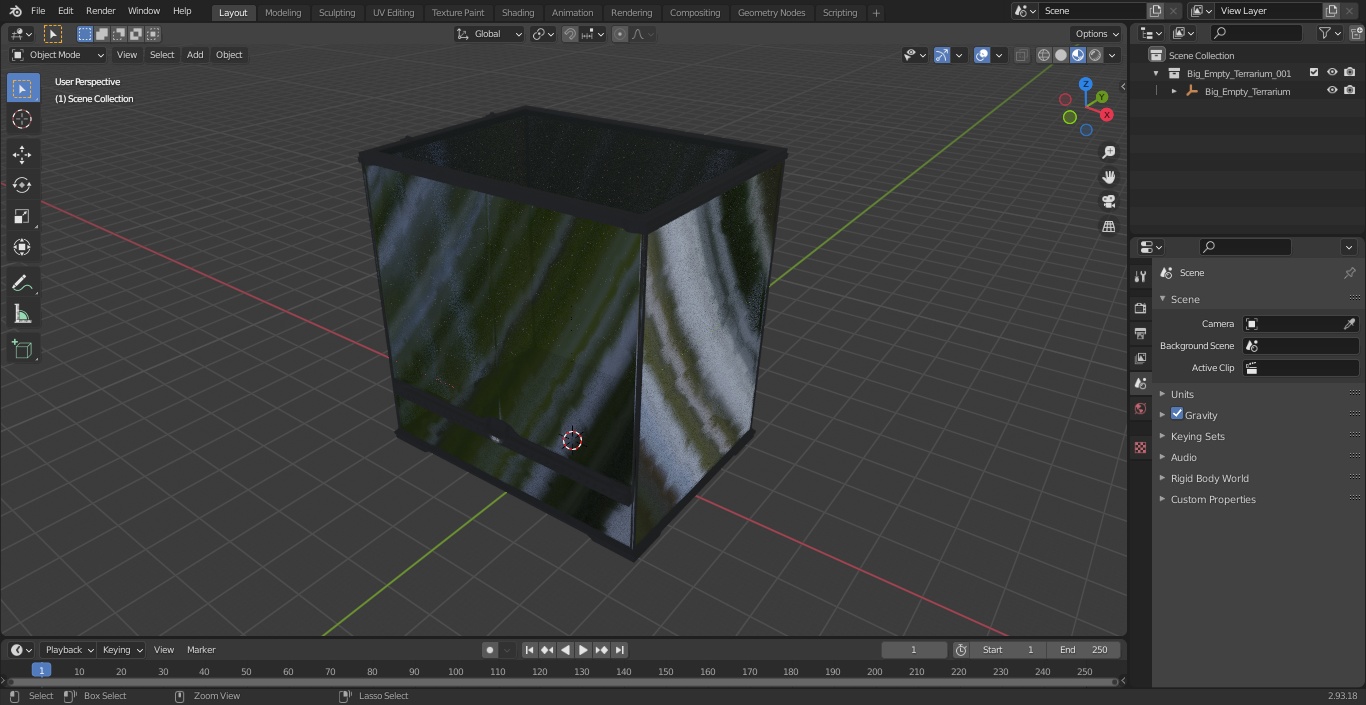 Big Empty Terrarium 3D model