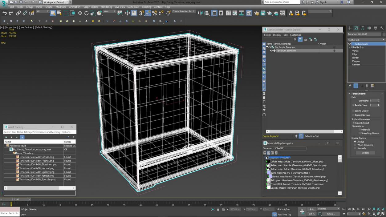 Big Empty Terrarium 3D model