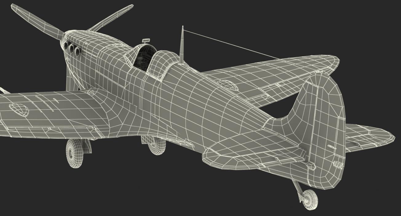 Supermarine Spitfire Rigged 3D