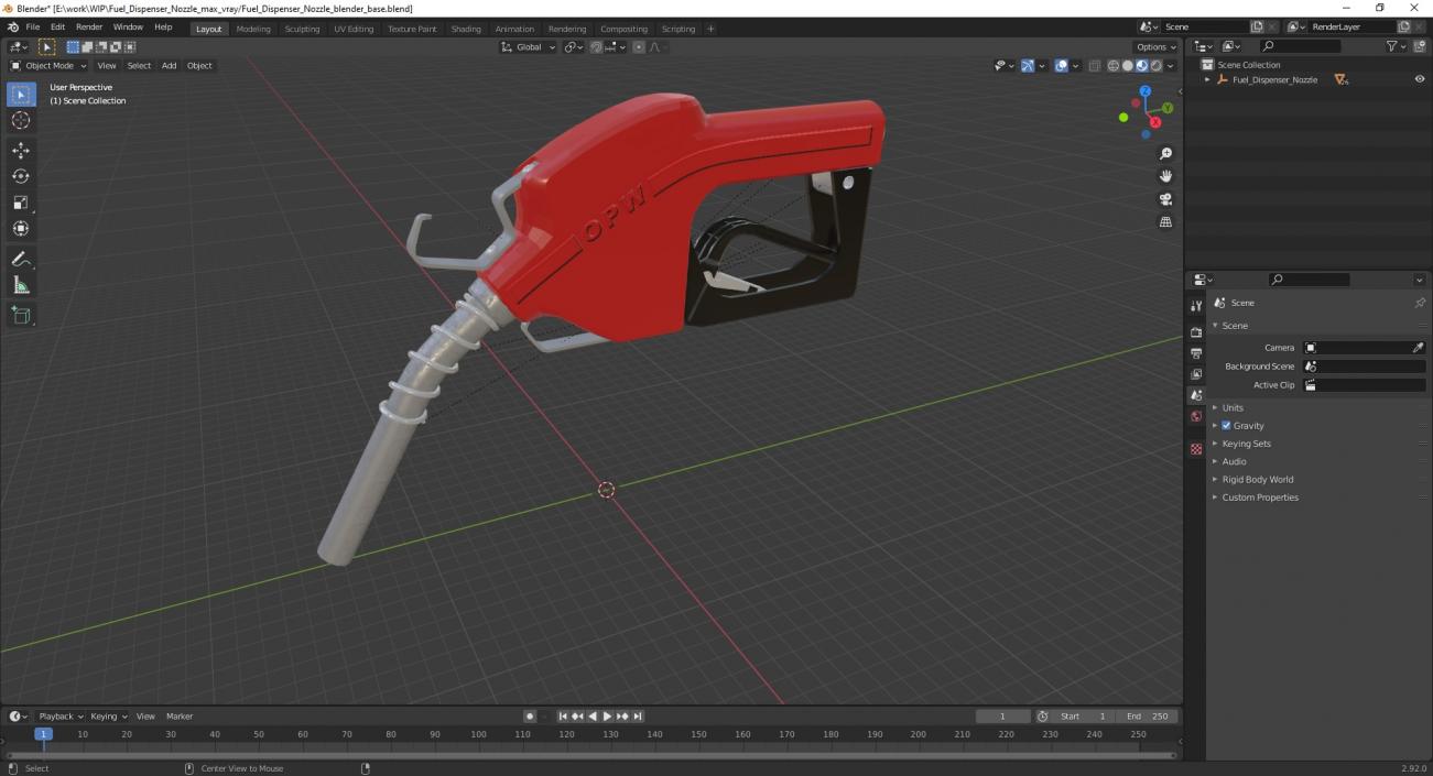 3D Fuel Dispenser Nozzle