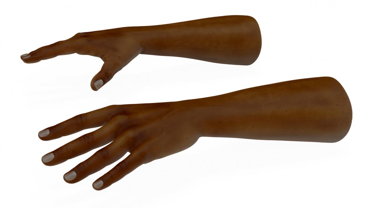 3D model Afro American Man Hands Rigged