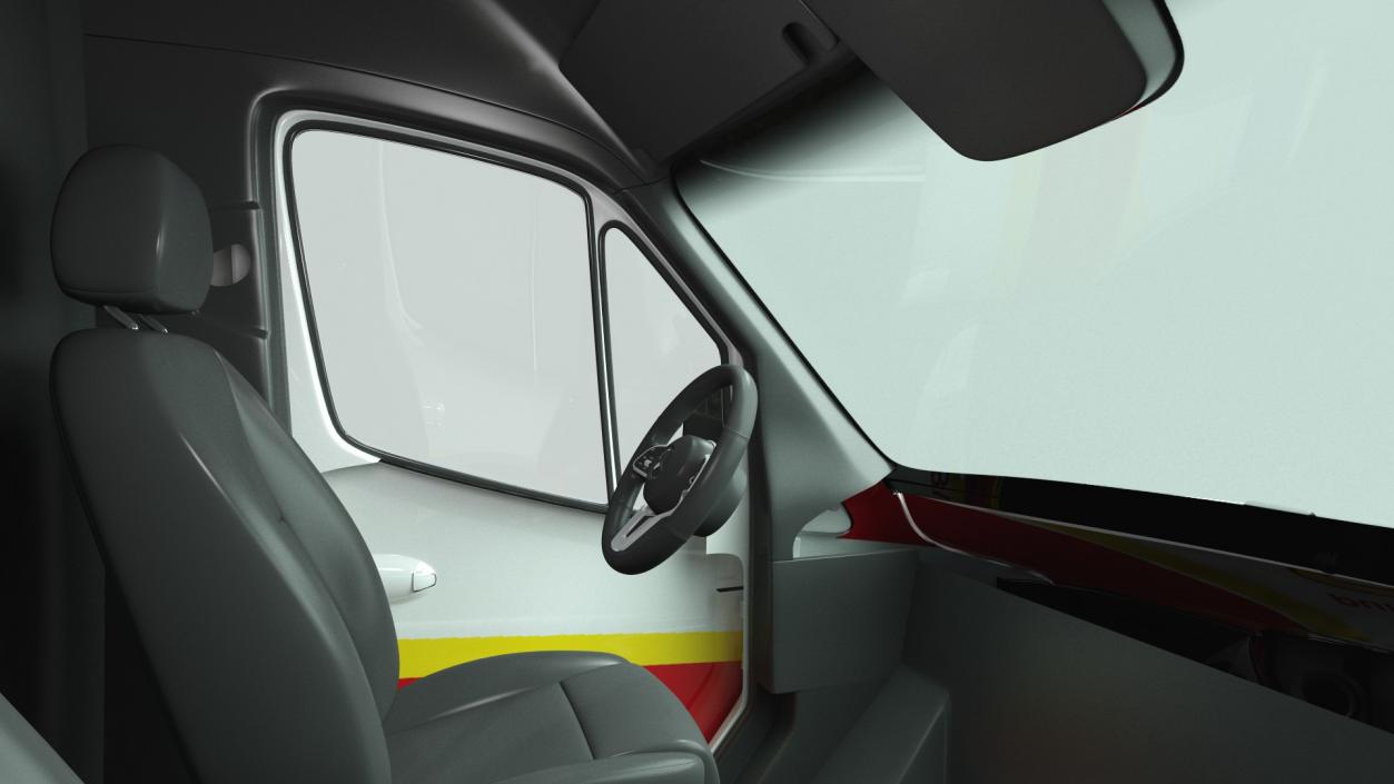 ASB Mercedes Sprinter Ambulance Simple Interior 3D