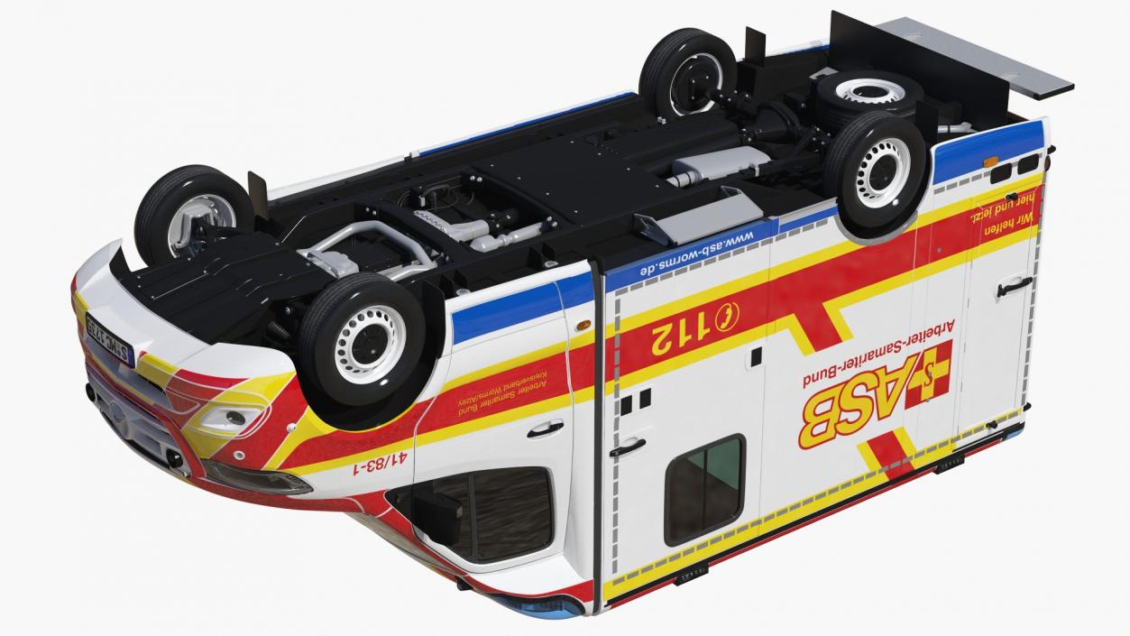 ASB Mercedes Sprinter Ambulance Simple Interior 3D