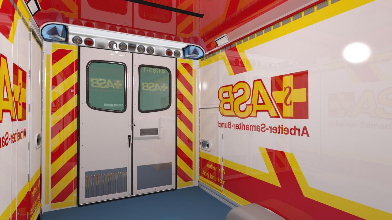 ASB Mercedes Sprinter Ambulance Simple Interior 3D