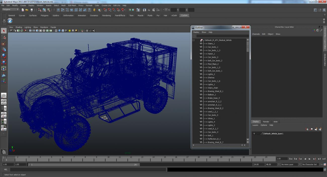 Oshkosh M-ATV Medical Vehicle 3D model