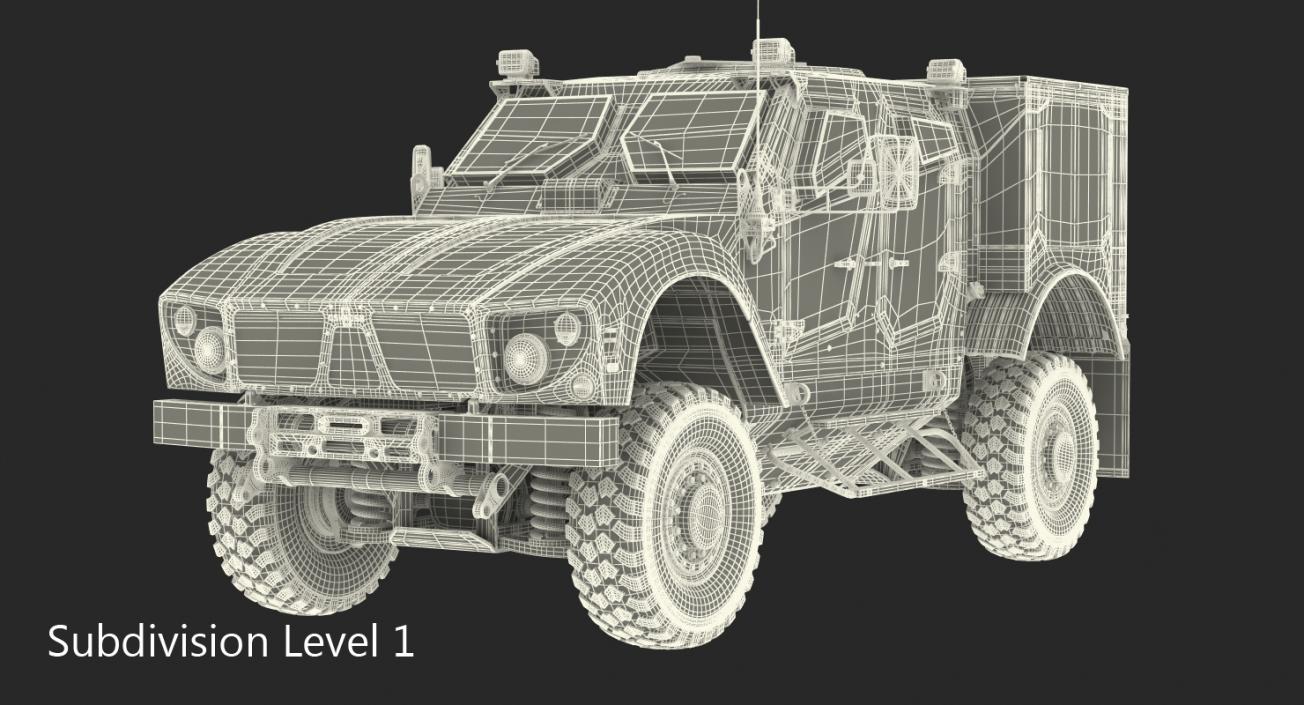 Oshkosh M-ATV Medical Vehicle 3D model