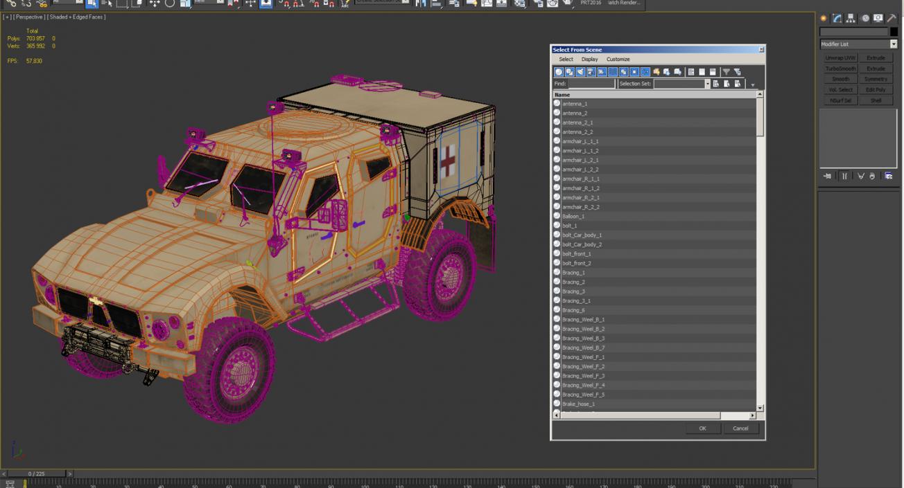 Oshkosh M-ATV Medical Vehicle 3D model