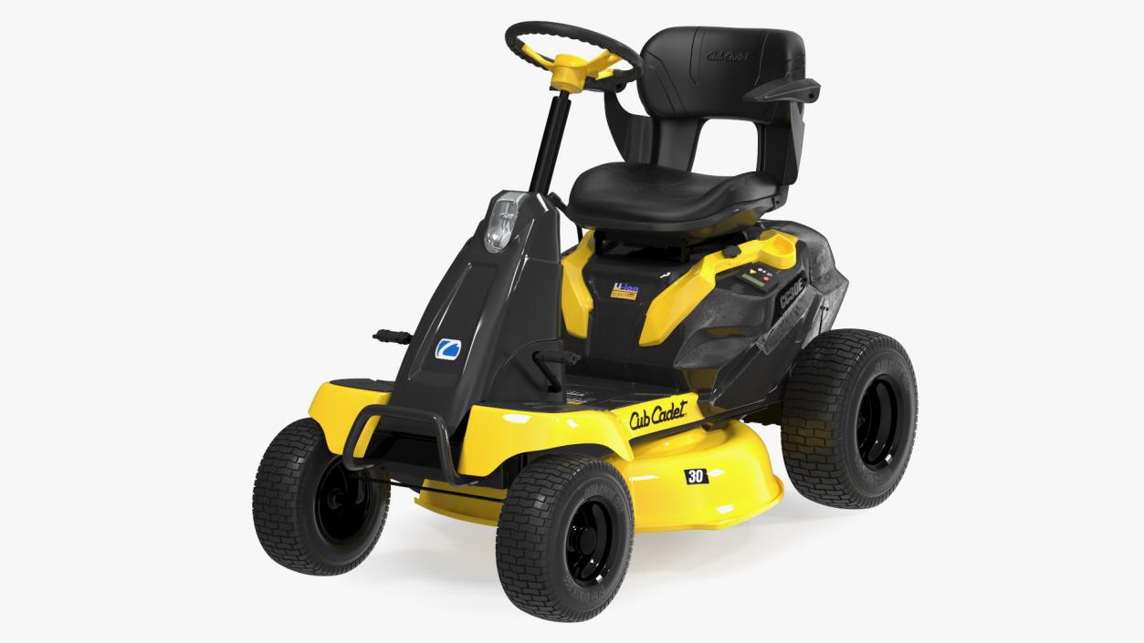 Electric Riding Lawn Mower Cub Cadet CC30E Rigged 3D model