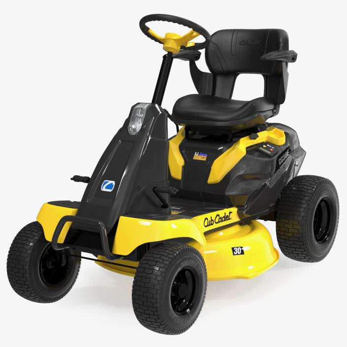 Electric Riding Lawn Mower Cub Cadet CC30E Rigged 3D model