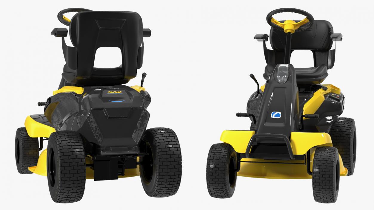 Electric Riding Lawn Mower Cub Cadet CC30E Rigged 3D model