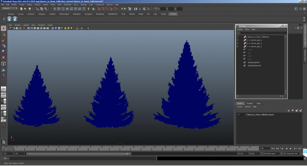 3D model Spruce in Snow Collection