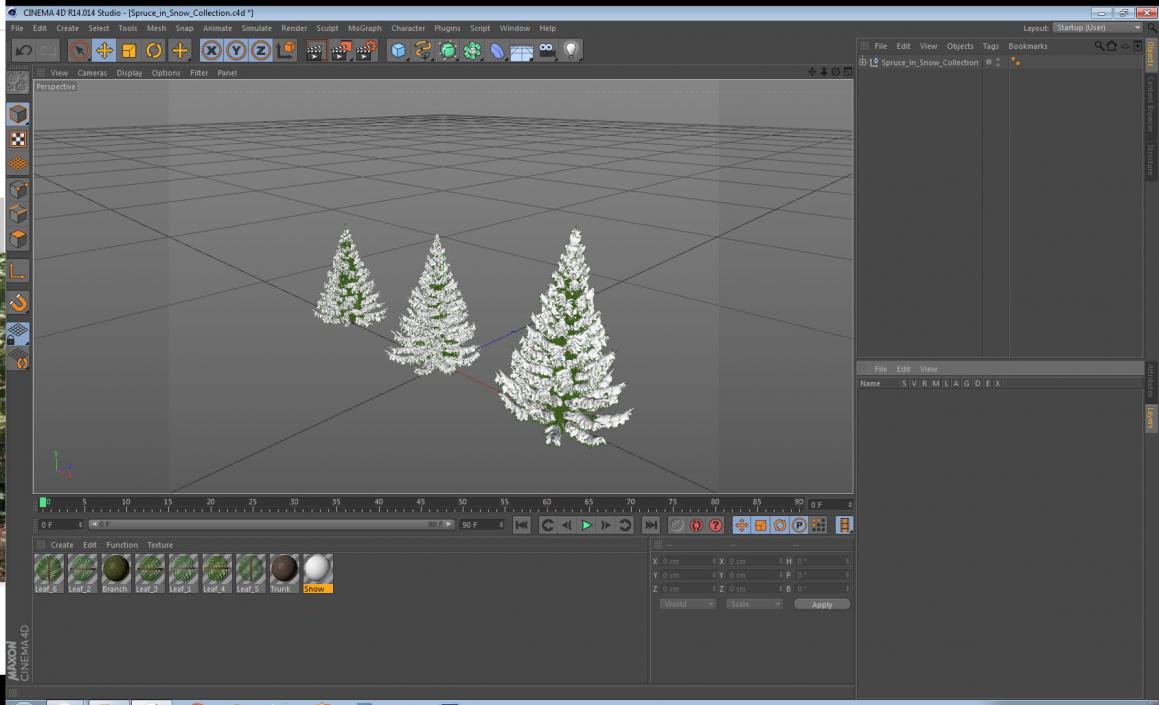 3D model Spruce in Snow Collection