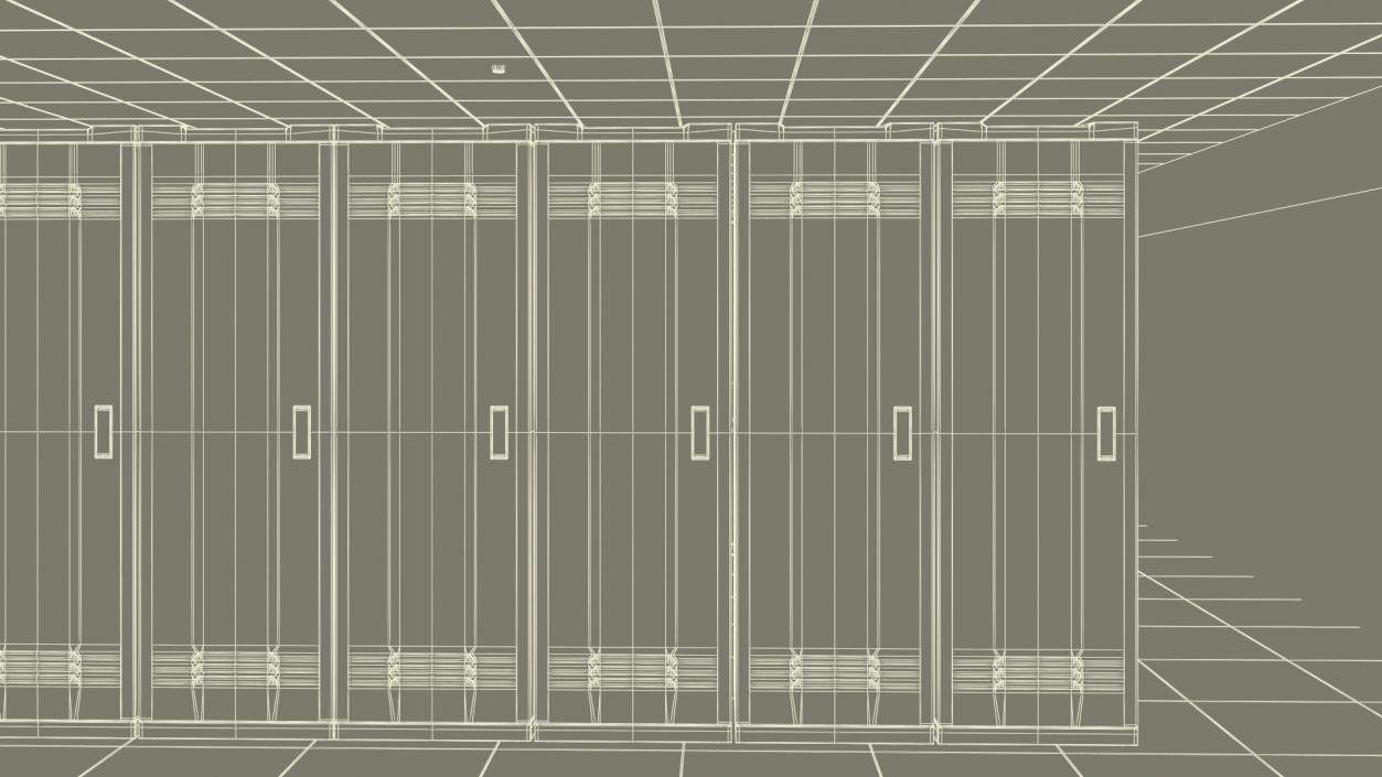 3D model Server Room No Light