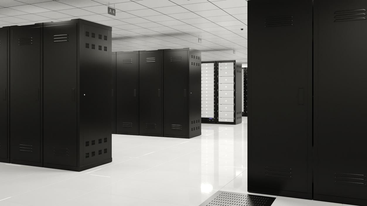 3D model Server Room No Light