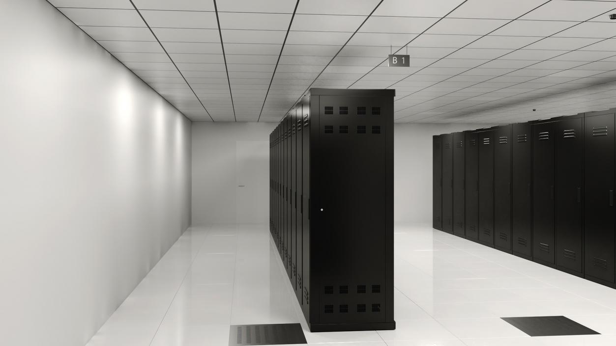 3D model Server Room No Light