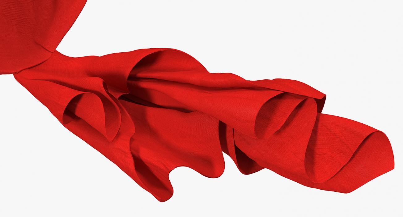 3D Red Pirate Scarf