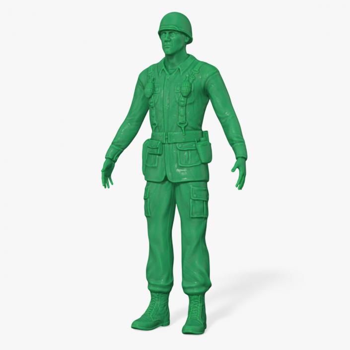 Green Toy Soldier 3D