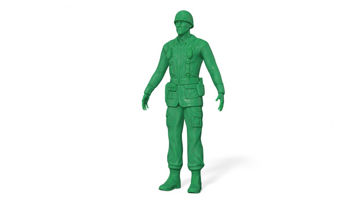 Green Toy Soldier 3D