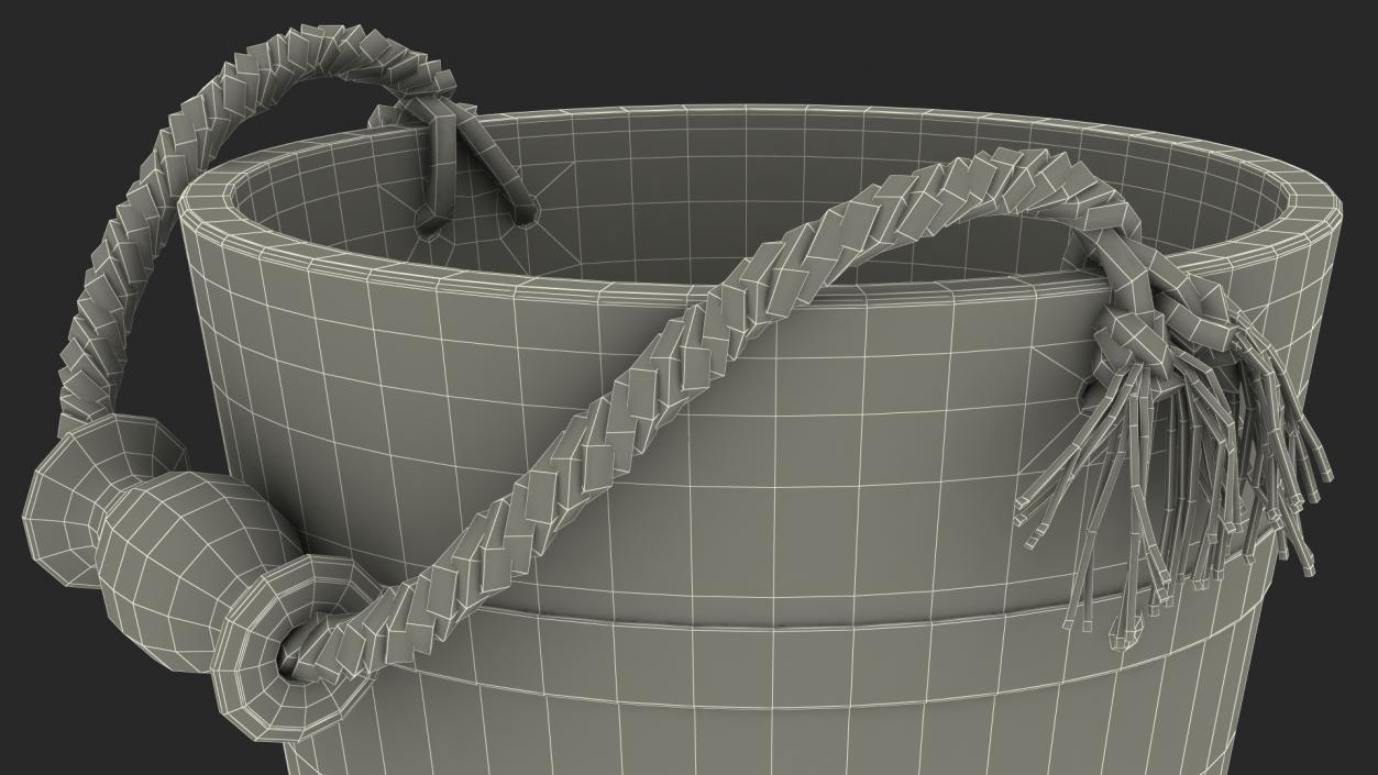 Wooden Sauna Bucket 3D model