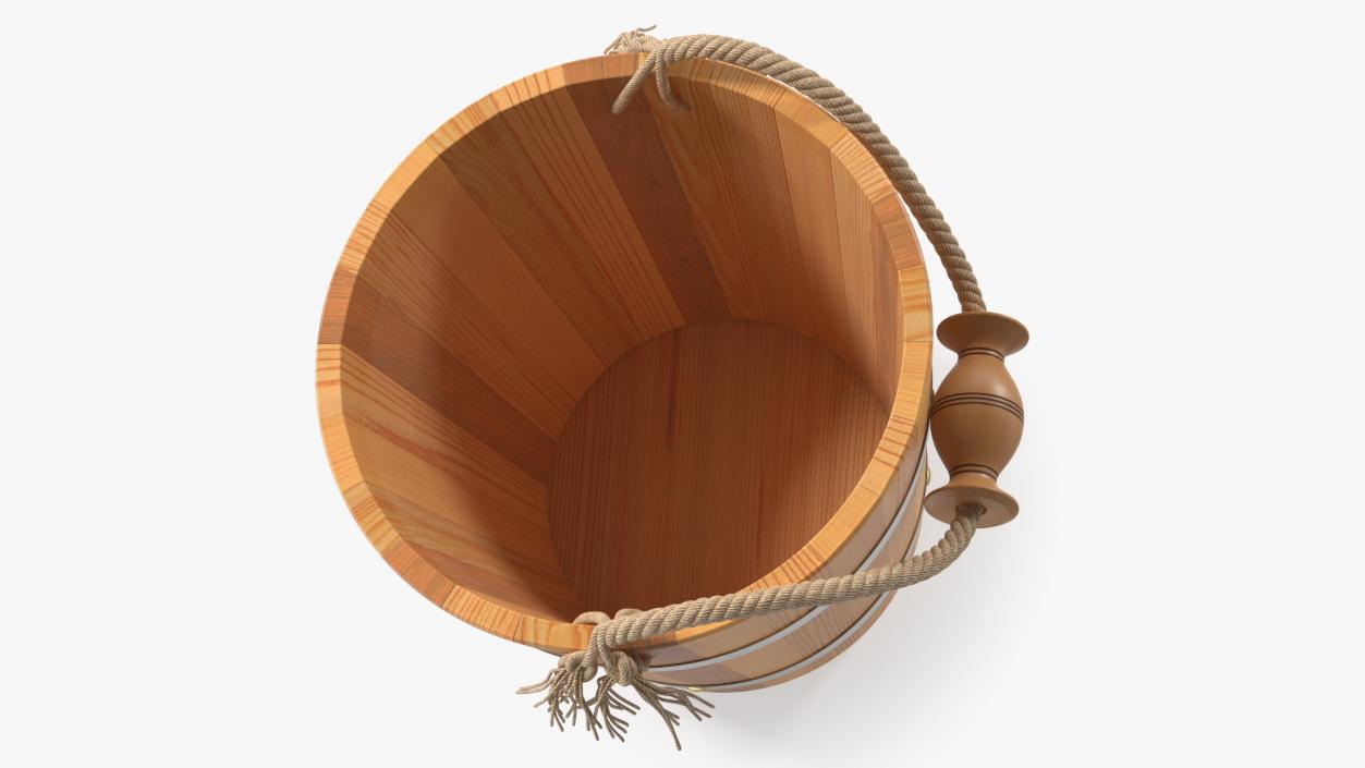 Wooden Sauna Bucket 3D model