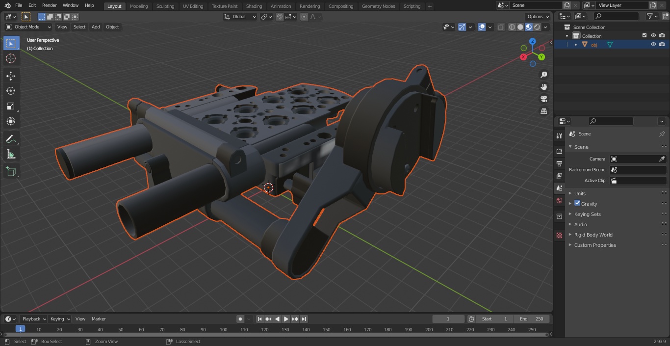 3D ARRI Mini Viewfinder Bracket model