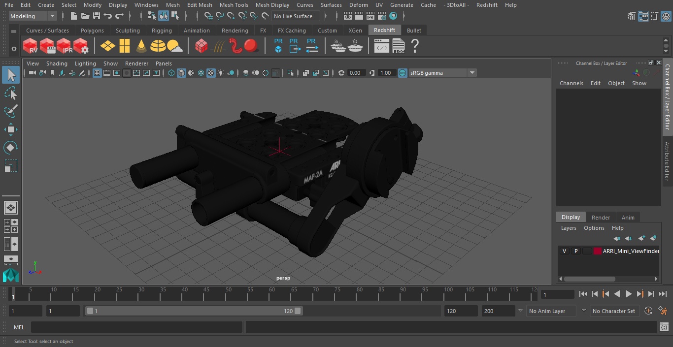 3D ARRI Mini Viewfinder Bracket model