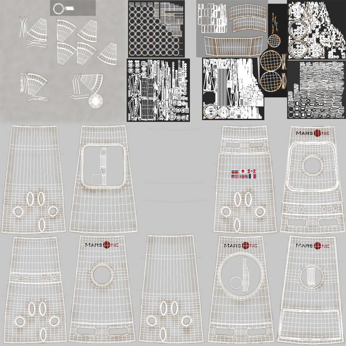 3D model Mars One Colony